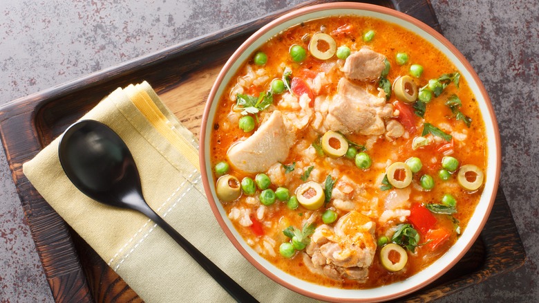 Asopao,de,pollo,this,comforting,puerto,rican,chicken,and,rice